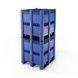 Контейнер Pallet Box (CL-3OR) NSC PE BK сплошной на полозах с углом для штабелирования 1300x1150x1250 мм Pallbox (CL-3R) SC (stacking corner) фото 2