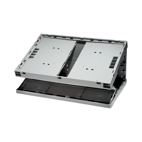 Складний контейнер відкриті ручки сірий 60x40x30 см 965872 фото