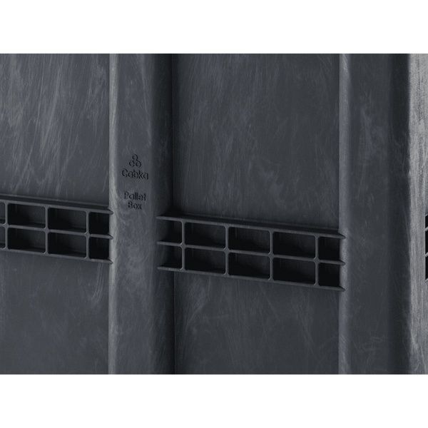 Контейнер Pallet Box (CL-3OR) NSC PE BK сплошной на полозах, без угла для штабелирования 1300x1150x1250 мм Pallbox (CL-3OR) NSC фото
