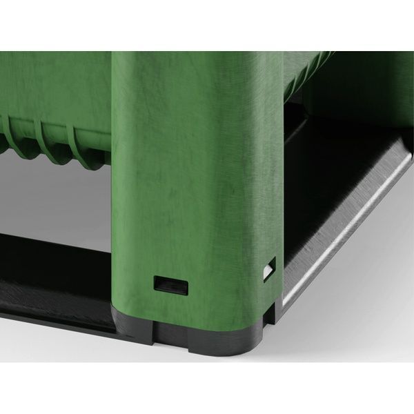 Контейнер Pallet Box (CL-3OR) NSC PE BK сплошной на 6-ти полозах 1300x1150x1250 мм Pallbox (CL-6OR) NSC (no stacking corner) фото