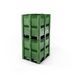 Контейнер Pallet Box (CL-3OR) NSC PE BK сплошной на 6-ти полозах 1300x1150x1250 мм Pallbox (CL-6OR) NSC (no stacking corner) фото 2
