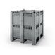 Контейнер Pallet Box (CL-3OR) NSC PE BK перфорированный на полозах без угла для штабелирования 1300x1150x1250 мм Pallbox (VE-3OR) NSC (no stacking corner) фото 1