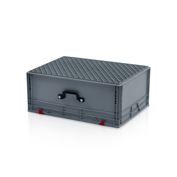 Євроконтейнер з кришкою та ручкою 80x60x33,5 см 967650 фото
